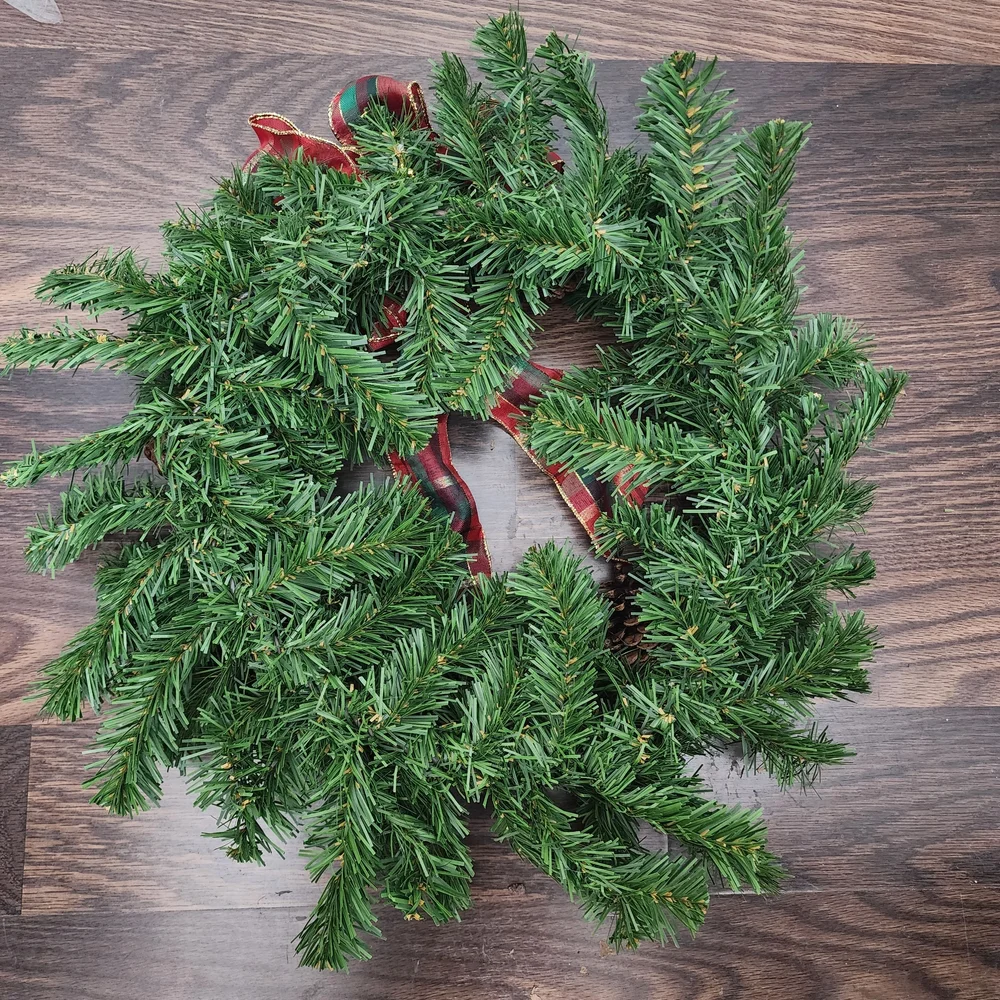 Kurt Adler 20 Inch Holiday Wreath with Pinecones, Berries And Bow
